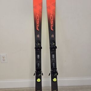 Fischer Kids Skis - Vibrant Black and Orange